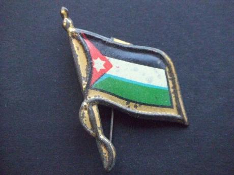 Jordanië land in het Midden-Oosten ten oosten van Israël en de Westelijke Jordaanoever, nationale vlag